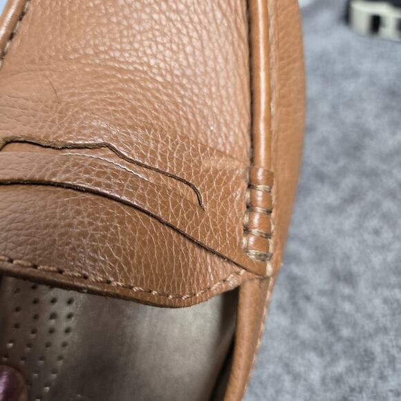 MARC Joseph New York East Village Sz 8 Tan Leather Loafer Made In Brazil - Picture 8 of 9